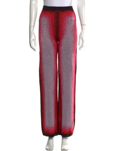 Pre-owned Y/project Tie-dye Print Wide Leg Pants In Red