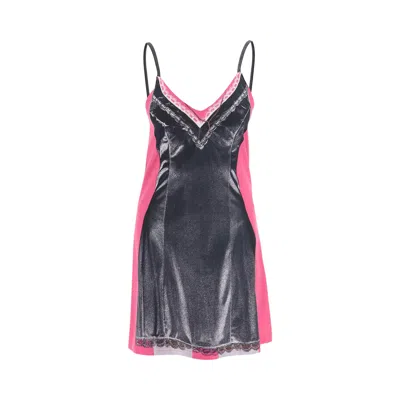 Pre-owned Y/project Trompe L'oeil Mini Dress 'black/pink' | Women's Size 40