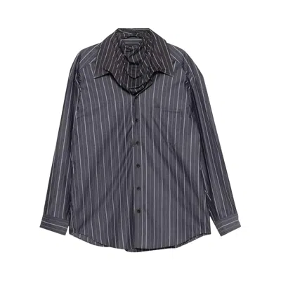 Pre-owned Y/project Turtleneck Shirt 'dark Grey Stripe' | Men's Size M