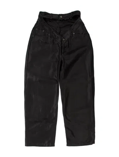 Pre-owned Y/project Wide Leg Pants In Black