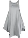 Y/project Wire Twisted Cotton-blend Minidress In Grey