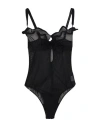 Y/project Woman Bodysuit Black Size M Polyamide, Elastane In Black