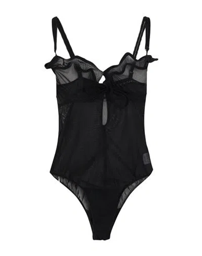 Y/project Woman Bodysuit Black Size M Polyamide, Elastane