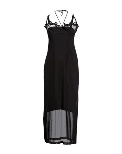Y/project Woman Midi Dress Black Size M Polyamide, Elastane