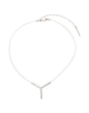 Y/project Woman Necklace Transparent Size - Rubber, Metal In Metallic