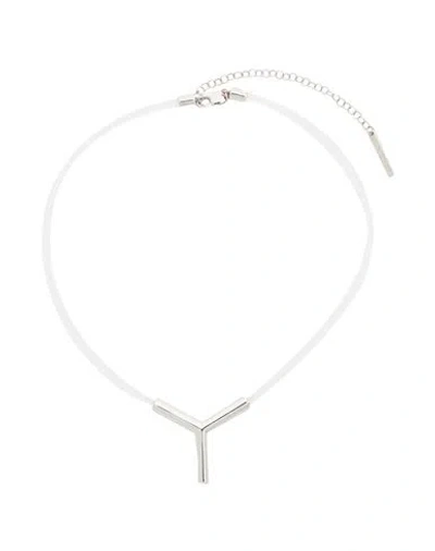 Y/project Woman Necklace Transparent Size - Rubber, Metal