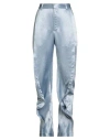 Y/project Woman Pants Sky Blue Size 10 Acetate In Blue