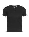 Y/project Woman T-shirt Black Size S Viscose, Elastane