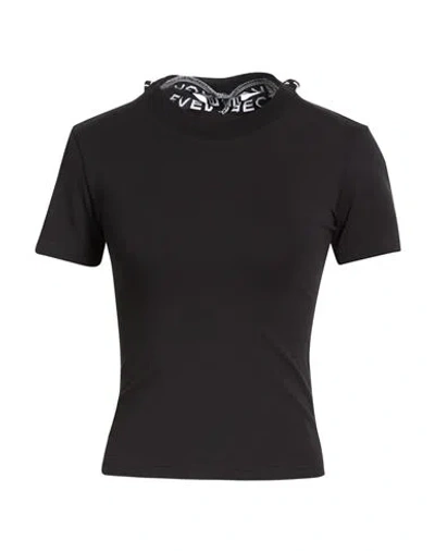 Y/project Woman T-shirt Black Size Xs Organic Cotton, Elastane