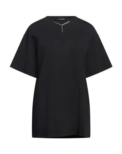 Y/project Woman T-shirt Black Size S Cotton