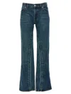 Y/project Staple Hook And Eye Denim With Pockets In Blue