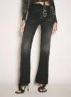Y/project Women Wrap-belt Jeans In Blue