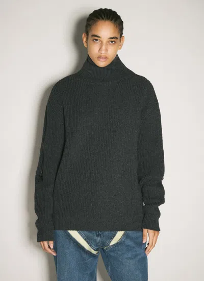 Y/project Women Zip-insert Knit Sweater
