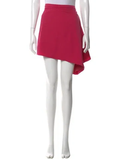 Pre-owned Y/project Wool Mini Skirt In Pink