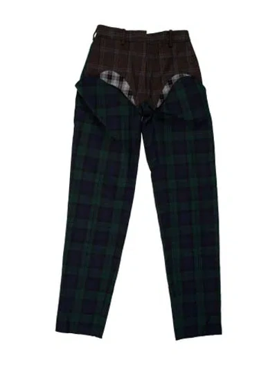 Pre-owned Y/project Wool Pants In Blue