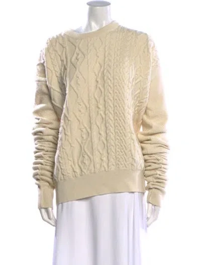 Pre-owned Y/project Wool Patterned Sweater In Neutral