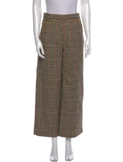 Pre-owned Y/project Wool Wide Leg Pants In Multi