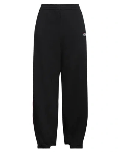 Y/project X Fila Woman Pants Black Size Xl Cotton