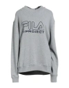 Y/project X Fila Woman Sweatshirt Grey Size Xs Cotton
