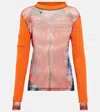 Y/project X Jean Paul Gaultier Trompe L'oeil Top In Burnt Orange