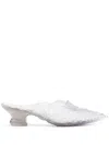 Y/project X Melissa 40mm Court Mules In White