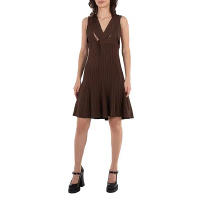 Y/project Y / Project Brown Braided Neck Knit Dress