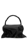 Y/project Y Project Sculptural Leather Top Handle Bag In Black