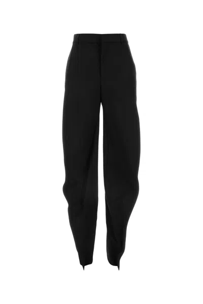 Y/project Y Project Women Black Stretch Polyester Blend Pant