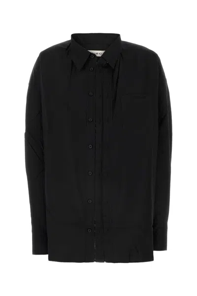 Y/project Y Project  Oversize Poplin Shirt In Organic Cotton Blend In Black