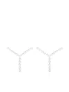 Y/project Y-shaped Mother-of-pearl Earrings In White