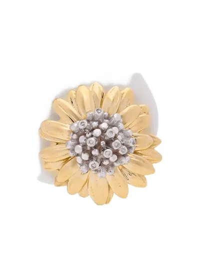 Yrusha Sunflower Earrings In Gold