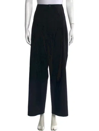 Pre-owned Y's 2000's Wide Leg Pants In Black