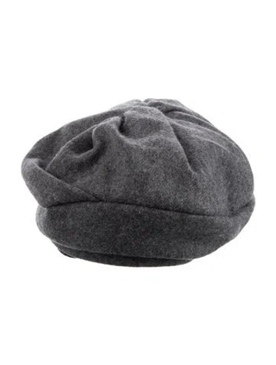 Pre-owned Y's 2008 Wool Beret Hat In Grey