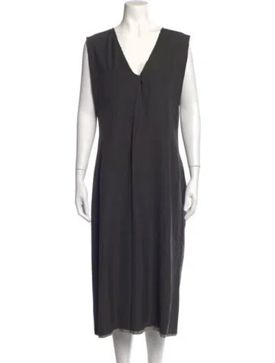 Pre-owned Y's 2010's Long Dress In Grey