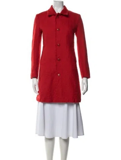 Pre-owned Y's 2011 Wool Coat In Red