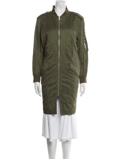 Pre-owned Y's 2015 Utility Jacket In Green