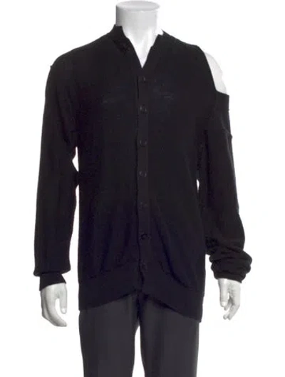 Pre-owned Y's 2015 V-neck Sweater In Black