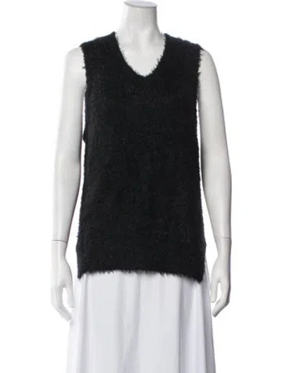 Pre-owned Y's 2018 V-neck Sweater In Black