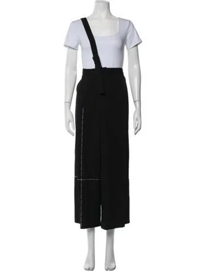 Pre-owned Y's 2018 Wide Leg Pants In Black