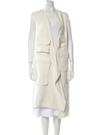 Pre-owned Y's 2019 Coat In White