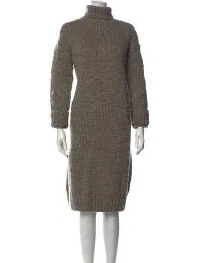 Pre-owned Y's 2019 Knee-length Dress In Grey