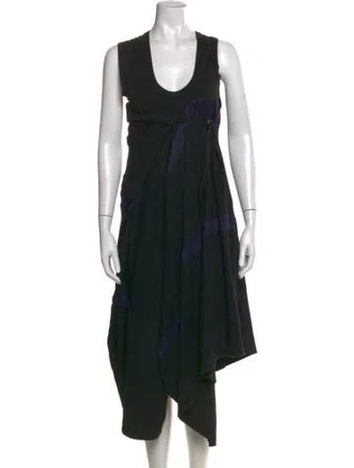 Pre-owned Y's 2021 Long Dress In Black