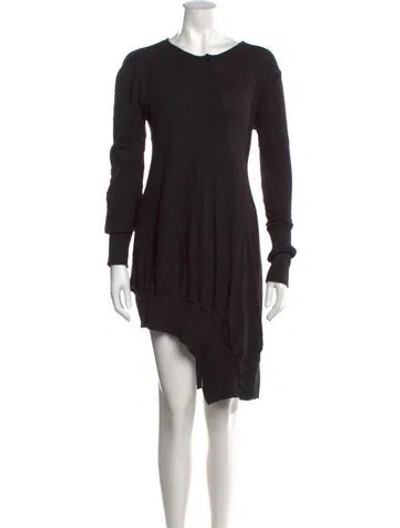 Pre-owned Y's 2023 Mini Dress In Black