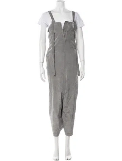 Pre-owned Y's 2023 V-neck Overalls In Grey