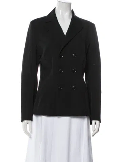 Pre-owned Y's 2023 Wool Blazer In Black