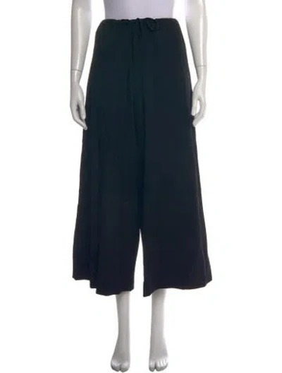 Pre-owned Y's 2024 Wide Leg Pants In Black