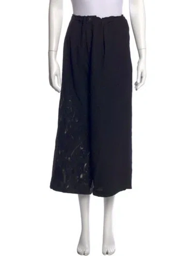 Pre-owned Y's 2024 Wide Leg Pants In Black