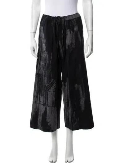 Pre-owned Y's 2024 Wide Leg Pants In Black
