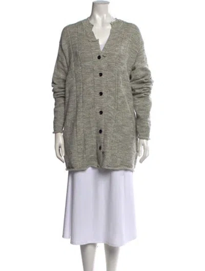 Pre-owned Y's 2025 Wool Sweater In Grey