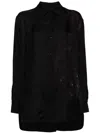 Y's Abstract-print Long-sleeve Shirt In Black